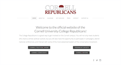 Desktop Screenshot of cornellrepublicans.org