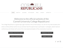 Tablet Screenshot of cornellrepublicans.org